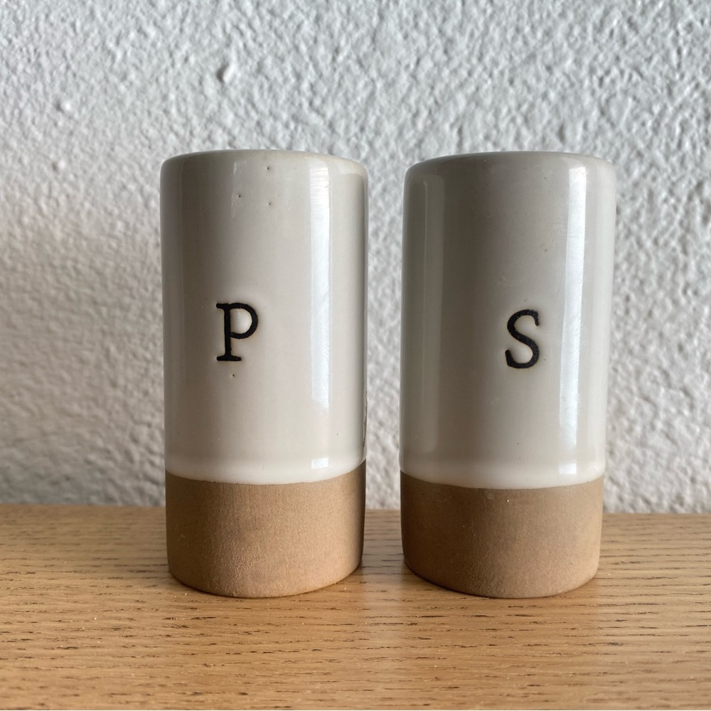 Cream and Tan Salt & Pepper Shakers by Magnolia Home